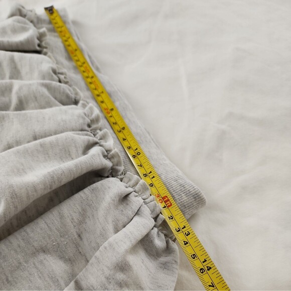 Ruffled Layered Skirt Gray Lined sz Small skort Fairycore Balletcore Y2K NEW - Picture 4 of 8